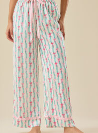 Ellis Satin Sleep Pant Detail 2 - TULLABEE