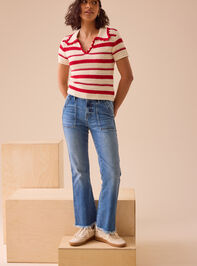 Jaylyn Front Pocket Crop Jeans Detail 6 - TULLABEE