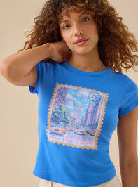 New York Postcard Baby Tee - TULLABEE
