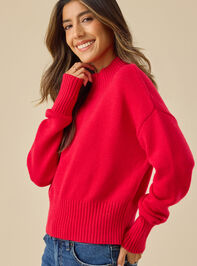 Mallory Mock Neck Sweater Detail 4 - TULLABEE