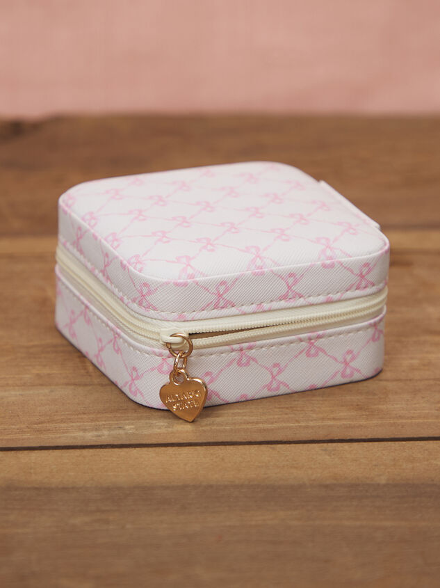 Bow Print Jewelry Box Detail 3 - TULLABEE
