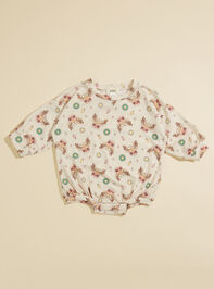 Groovy Reindeer Romper Detail 2 - TULLABEE