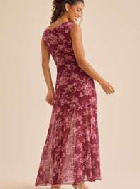 Cooper Floral Midi Dress Detail 4 - TULLABEE