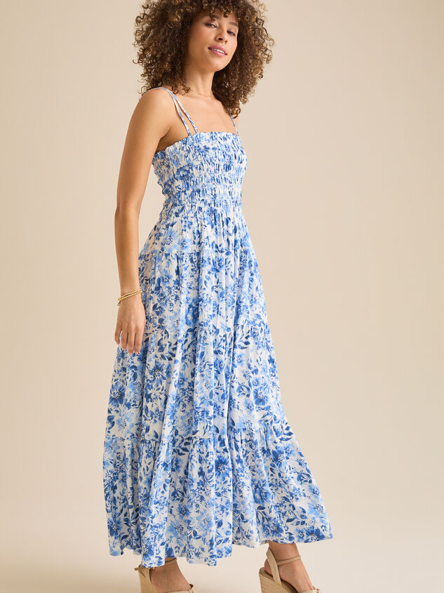 Kendall Floral Maxi Dress Detail 4 - TULLABEE