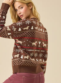 Winnies and Martinis Holiday Sweater Detail 5 - TULLABEE