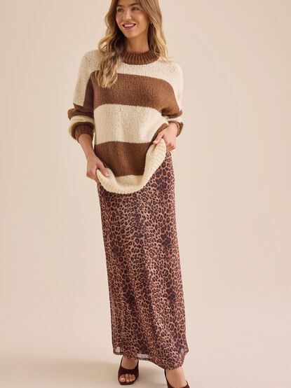 Francie Cheetah Maxi Skirt - TULLABEE