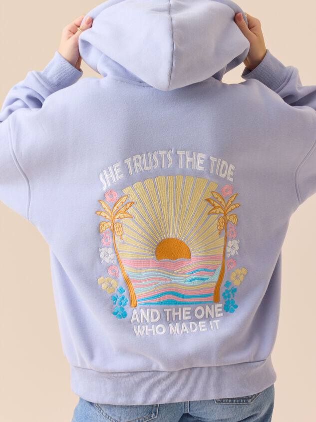 Trust The Tide Hoodie Detail 2 - TULLABEE