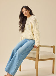 Valentina Chunky Pattern Sweater Detail 4 - TULLABEE