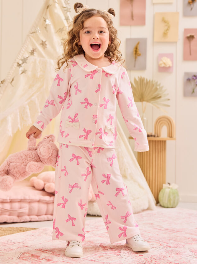 Melissa Bow Collared Toddler Jacket - TULLABEE