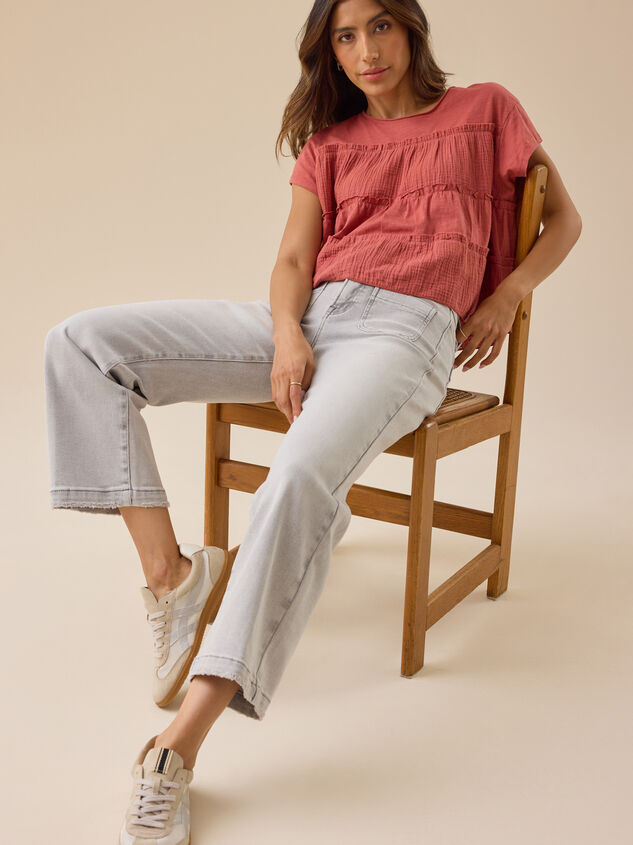 Rebecca Tiered Babydoll Top Detail 3 - TULLABEE