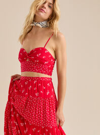 Fleur Twist Front Tank Detail 2 - TULLABEE