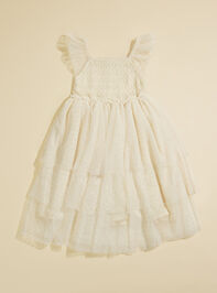 Laylana Smocked Ruffle Dress Detail 2 - TULLABEE