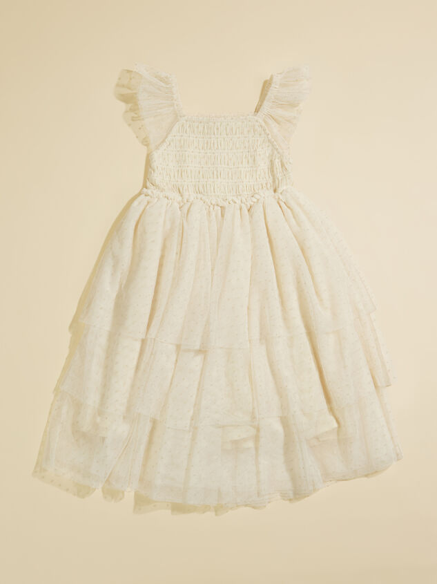 Laylana Smocked Ruffle Dress Detail 2 - TULLABEE