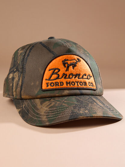 Orange Patch Camo Bronco Trucker Hat - TULLABEE