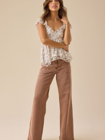 Amelia Front Pocket Pants - TULLABEE