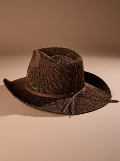 Harper Sequin Cowboy Hat - TULLABEE