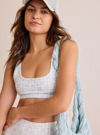 Petal Check Sports Bra - TULLABEE