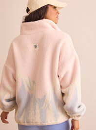 Cozy Ascent Fleece Quarter Zip Detail 4 - TULLABEE