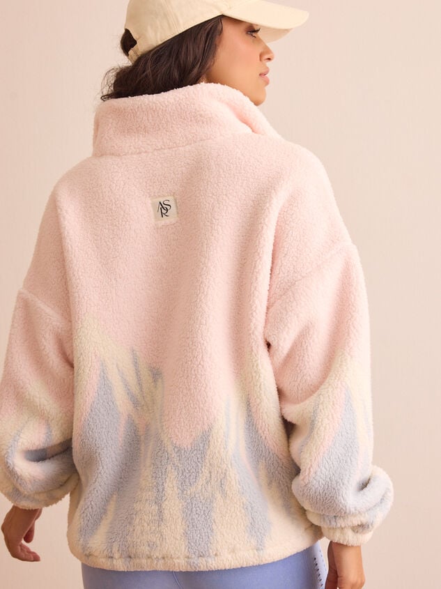 Cozy Ascent Fleece Quarter Zip Detail 4 - TULLABEE