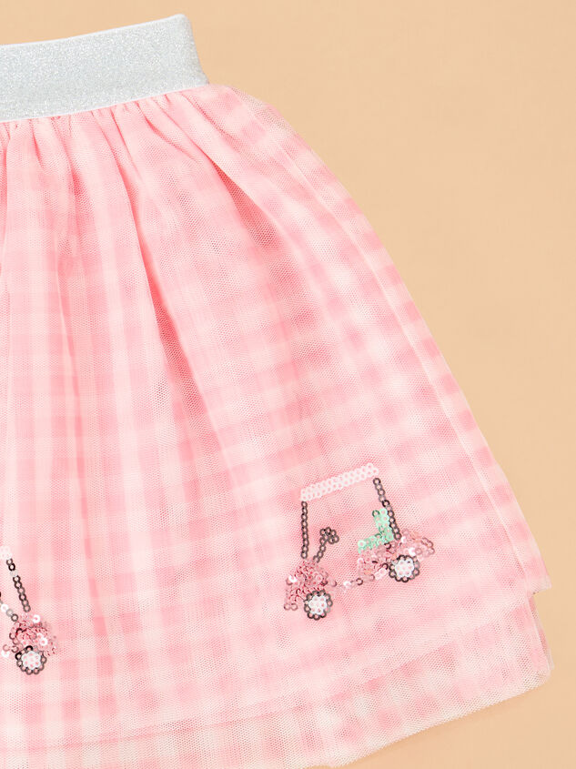 Gingham Golf Cart Tutu Detail 2 - TULLABEE
