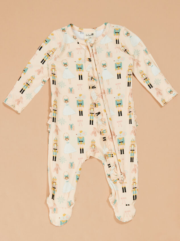 Sugarplum Dreams Ruffle Footie - TULLABEE