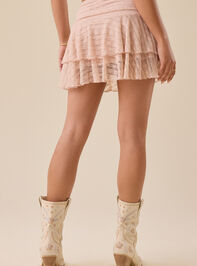 Lonny Mesh Mini Skirt Detail 5 - TULLABEE