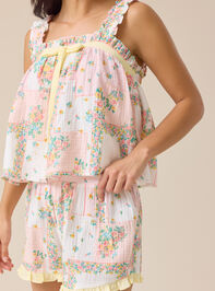 Leah Patchwork Lounge Bottoms Detail 3 - TULLABEE