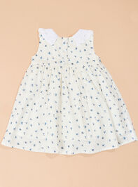 Eve Ditsy Floral Collar Dress Detail 3 - TULLABEE