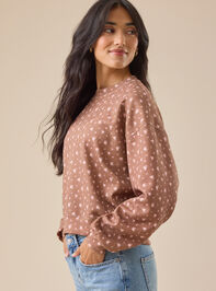 Alessia Floral Mama Sweatshirt Detail 4 - TULLABEE