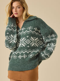 Jovie Fair Isle Sweater Detail 2 - TULLABEE