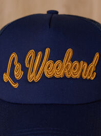 Le Weekend Trucker Hat Detail 2 - TULLABEE