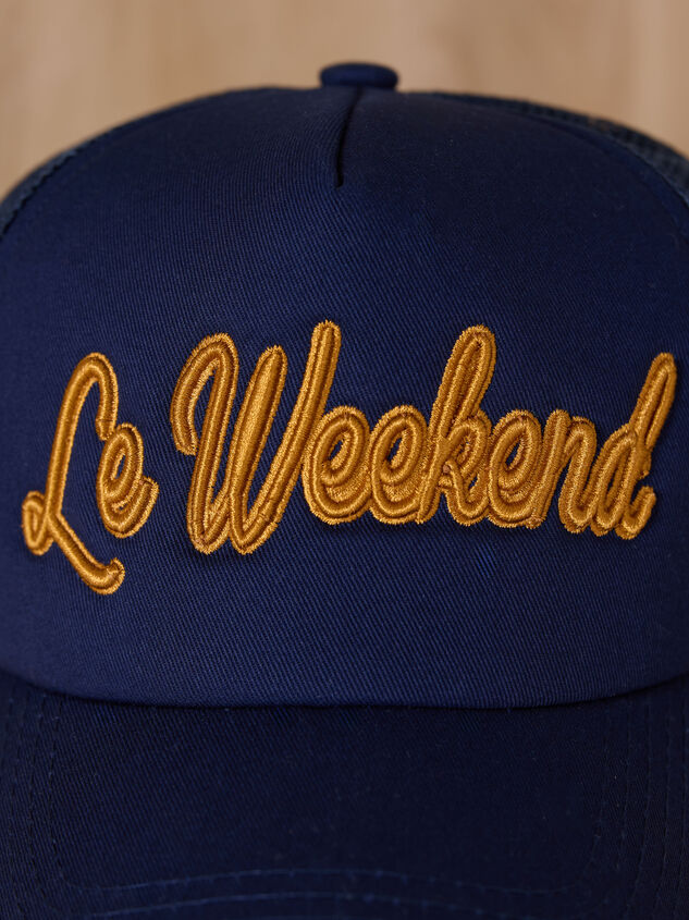 Le Weekend Trucker Hat Detail 2 - TULLABEE