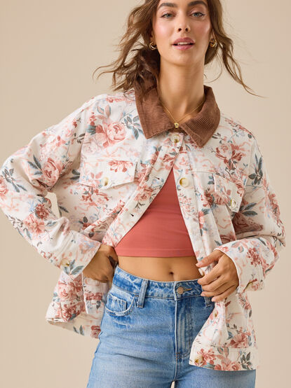 Malina Floral Barn Jacket - TULLABEE