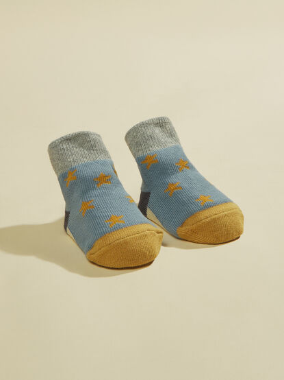Color Block Star Socks by MudPie - TULLABEE