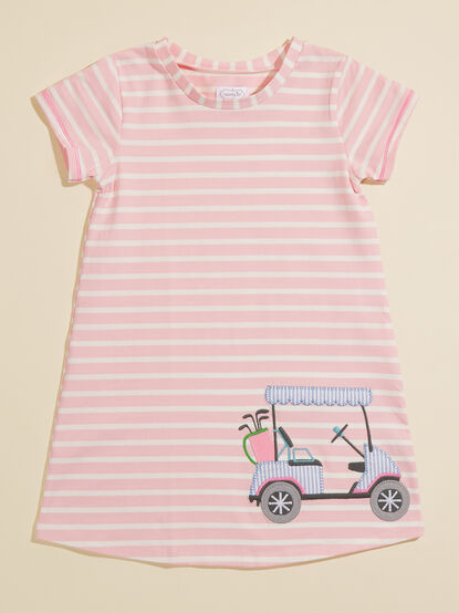 Golf Striped T-Shirt Dress by Mudpie - TULLABEE