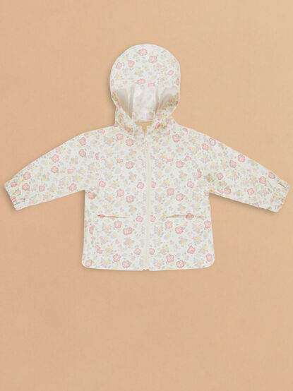 Pheobe Floral Rain Jacket by Quincy Mae - TULLABEE
