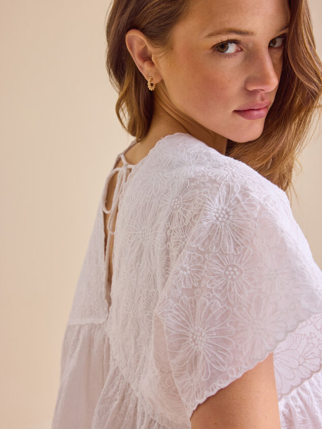 Gwendoline Floral Flowy Top Detail 6 - TULLABEE