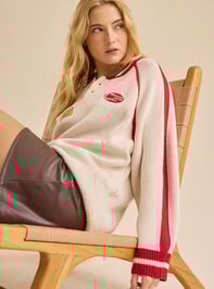 Lainey Western Patch Sweater Detail 3 - TULLABEE