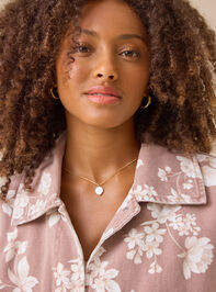 Loretta Cropped Floral Jacket Detail 3 - TULLABEE