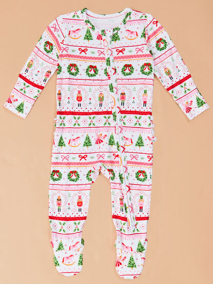 Sweet Sugarplum Footie - TULLABEE
