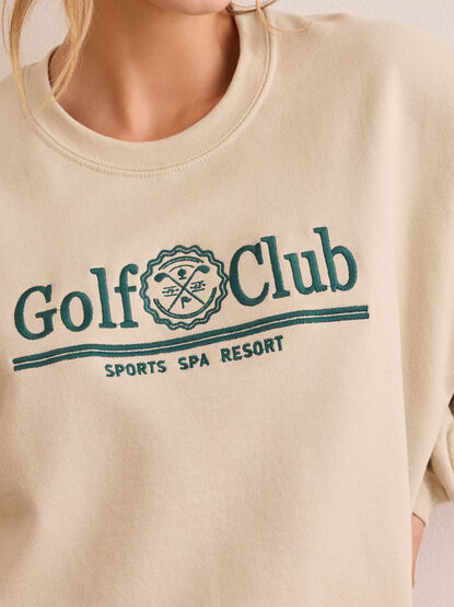Golf Club Embroidered Sweatshirt - TULLABEE