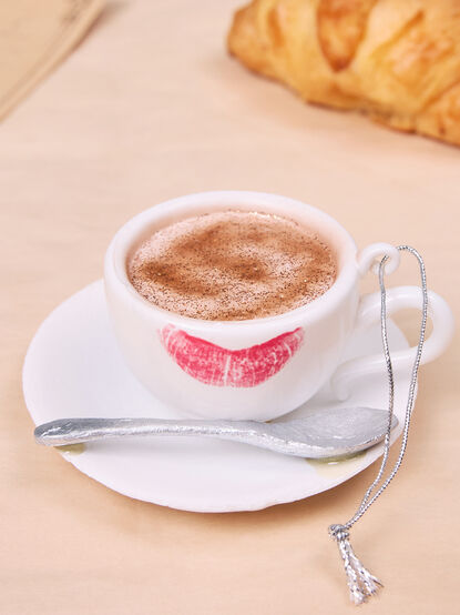 Café Coffee Cup Ornament - TULLABEE