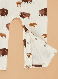 Bodie Bison Romper Detail 3 - TULLABEE