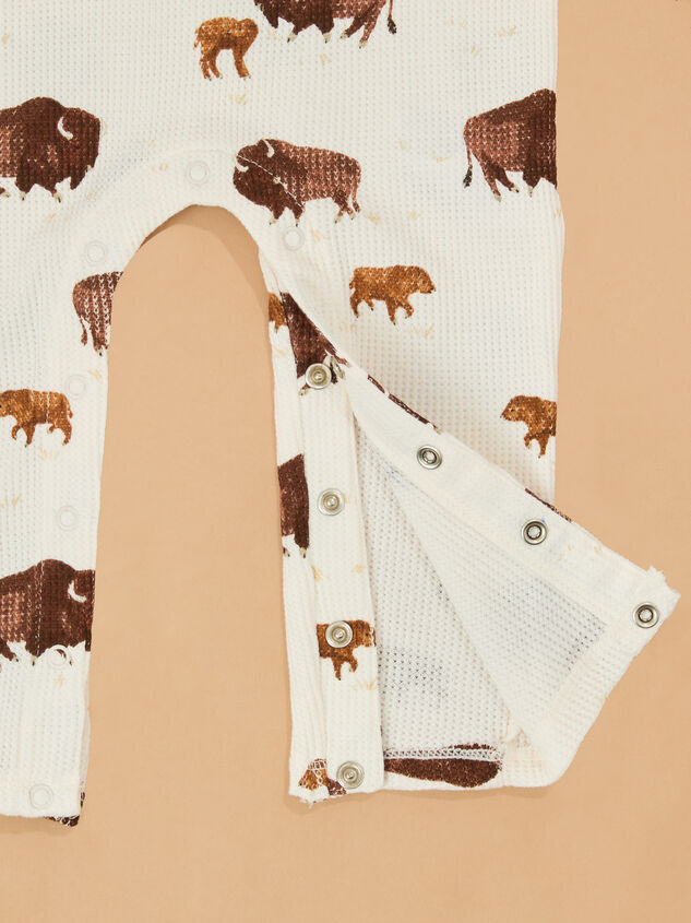 Bodie Bison Romper Detail 3 - TULLABEE