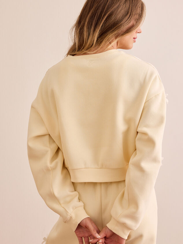 Pit Stop Bow Sleeve Pullover Detail 5 - TULLABEE