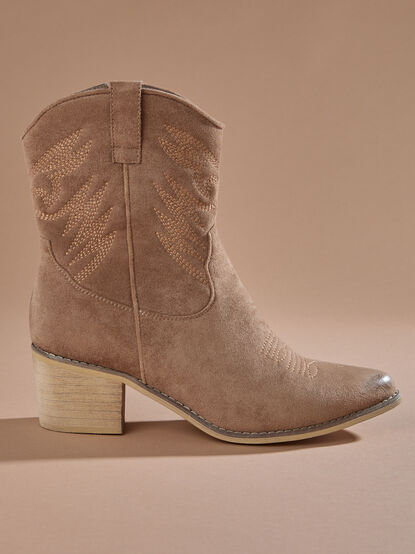 Capri Suede Bootie - TULLABEE