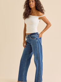 Amelia Asymmetrical Twist Tank Detail 3 - TULLABEE