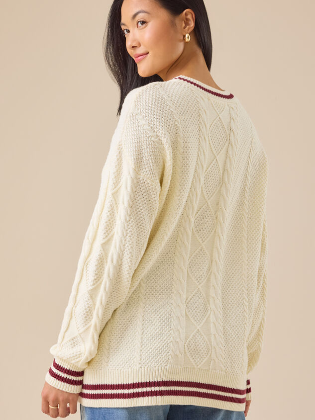 Nara Varsity Cardigan Detail 6 - TULLABEE