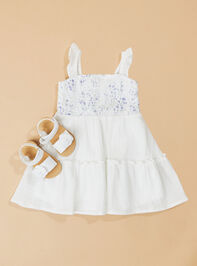 Jessie Embroidered Flutter Dress - TULLABEE