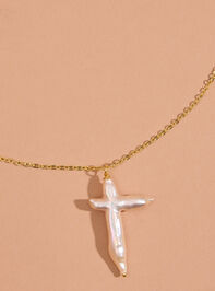 Pearl Promise Cross Necklace - TULLABEE